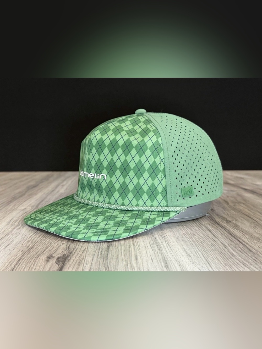 Melin Coronado Hydro Links Collection Hat Green Argyle Rope Classic NEW